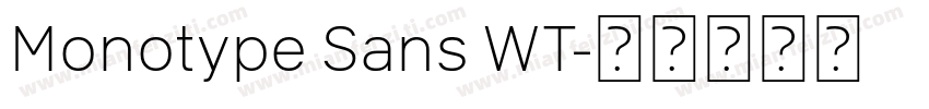 Monotype Sans WT字体转换